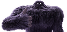 Monster giving a thumbs up
